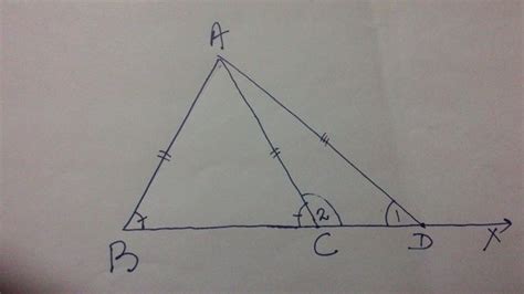In An Isosceles Triangle Abc Where Ab Ac And D Is A Point