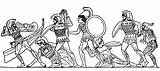 War Trojan Greeks Trojans Battle Fight Greek Clipart Clip Troy Saga Mythology Vector Timetoast Ilium Board Illustration Side Clker Kaynak sketch template