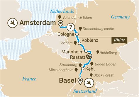 rhine highlights scenic  river cruise