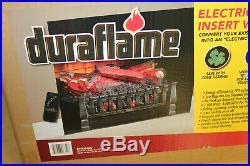 duraflame electric log set heater realistic ember fire place insert black gas fireplace logs