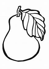Birne Pear Fruits Ausdrucken Pears Malvorlagen Drucken sketch template