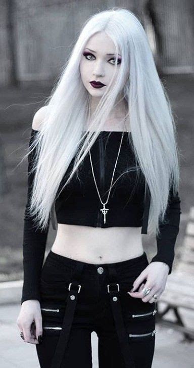 Pin By We Are Death On Hair Styles Hot Goth Girls