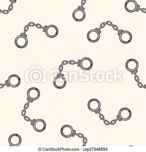 handcuff theme elements canstock
