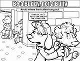 Bullying Bully Getcolorings Webstockreview sketch template