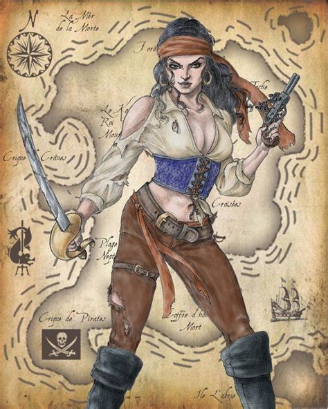 sexy pirate women drawing pirate girl 2 by jayfrench pirates