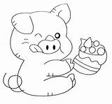 Pork Coloring Animals Printable Pages Kb sketch template