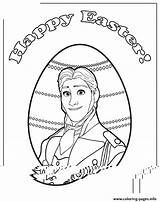 Frozen Coloring Easter Hans Colouring Prince Pages Printable Color sketch template