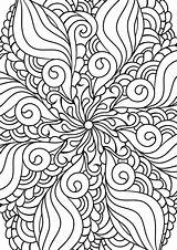 Zentangle Doodle Henna Mehndi Paisley sketch template