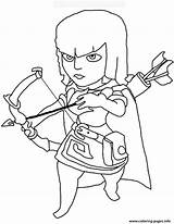 Coloring Pages Queen Archer sketch template