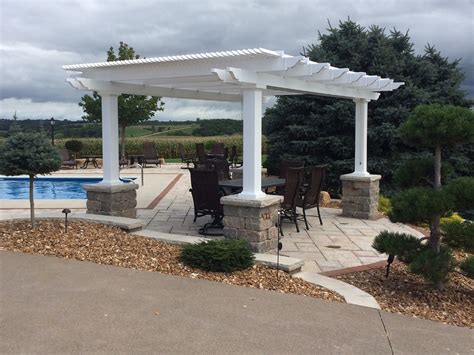 Traditional 12 Ft X 16 Ft Freestanding Pergola With 7 In Square