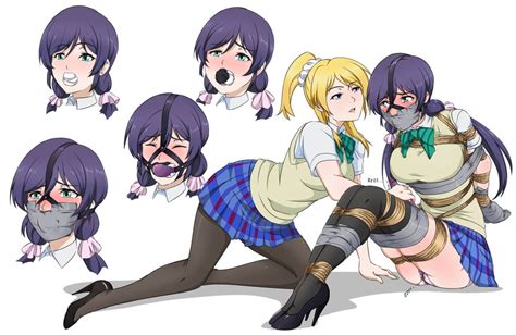 toujou nozomi and ayase eli love live and 1 more drawn by ryner e
