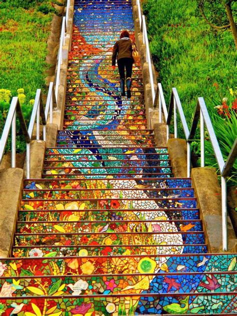 awesome stairs street art hative