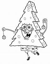 Coloring Christmas Spongebob Pages Printable Colouring Kids Tree Sheets Popular Library Clipart sketch template