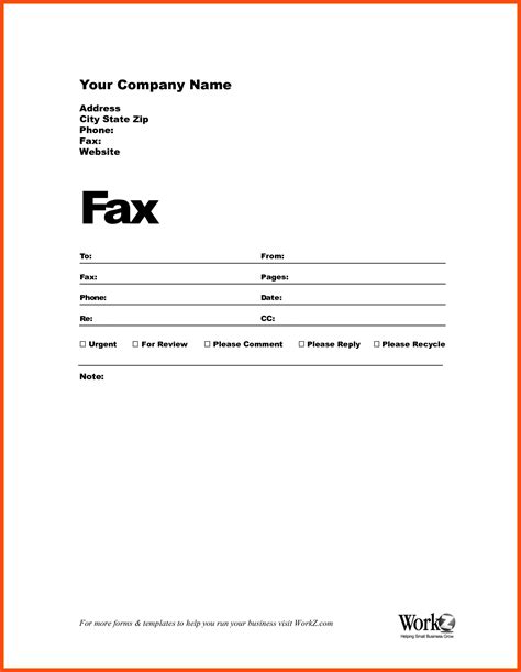 unique basic fax cover sheets xlstemplate xlsformats