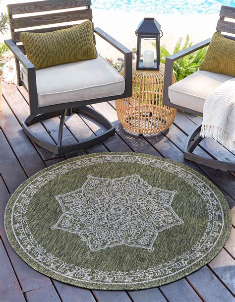 green cm  cm outdoor traditional  rug au rugs