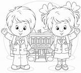 Coloring Elementary Pages Students School Kids Printable Getcolorings Color sketch template