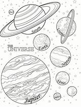 Printable Planets Coloring Pages Planet Space Kids sketch template