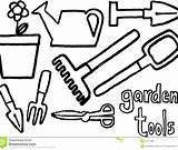 Coloring Gardening Pages Garden Tools Tool Rose Color Kids Printable Print Getcolorings Colouring Getdrawings sketch template
