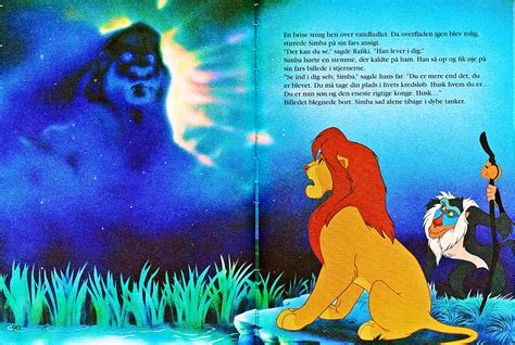 walt disney book scans  lion king  story  simba danish