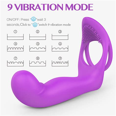 Strap On Dildo Double Penetration Cock Penis Ring Vibrator Anal Plug