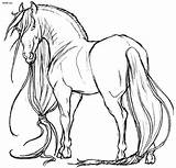 Coloring Pages Friesian Horse Getcolorings Color Printable sketch template