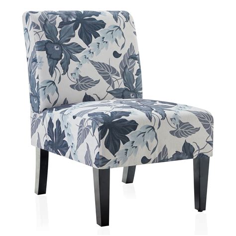 belleze armless contemporary upholstered single curved slipper accent chair living room bedroom