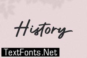 history font