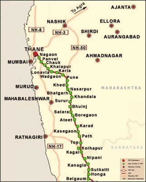 national highway maps thane traffic police