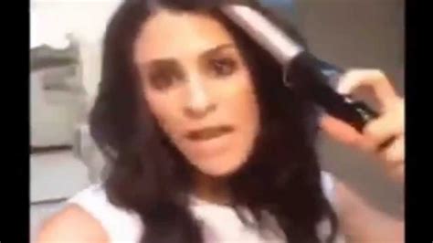 Sexy Brittany Furlan Curling Iron Fail Сексуальная