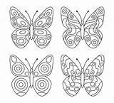 Butterflies Vecteezy sketch template