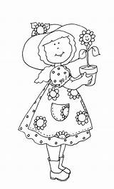 Sunflower Girl Digi Dearie Dolls Stamps Unknown Pm Posted Stamp sketch template