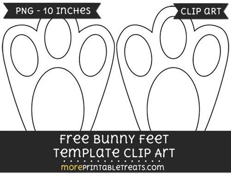 bunny feet template clipart bunny ears template easter bunny
