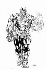 Thanos Sinestro Desenho Colorear Poderes Spiderguile Superhuman Possessed Immense Wonder Tudodesenhos Nolan sketch template