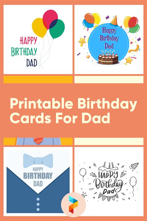 printable dad birthday card printable templates