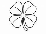 Clover Leaf Coloring Four Pages Shamrock Printable Outline Drawing Kids Lucky Clipart Line Charms Worksheet St Clip Template Sketch Clovers sketch template