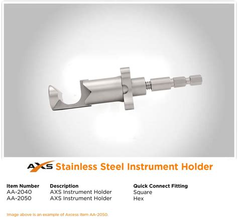 axcess surgical innovations stainless steel instrument holder