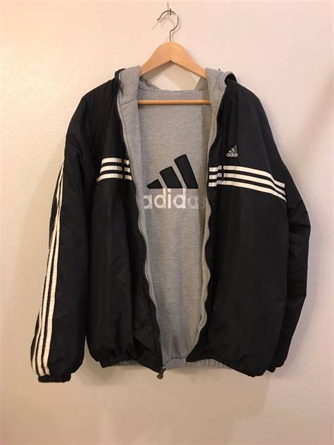 adidas vintage reversible adidas jacket grailed