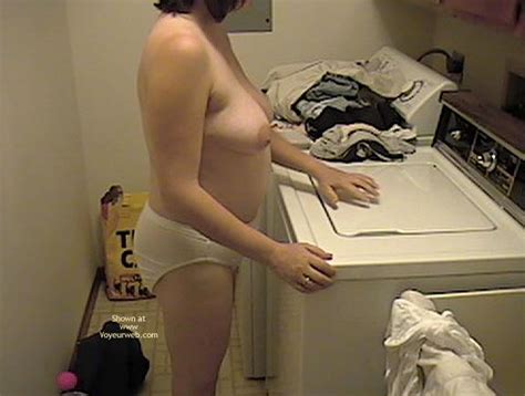wife doing laundry topless may 2003 voyeur web
