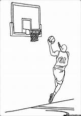 Basketball sketch template