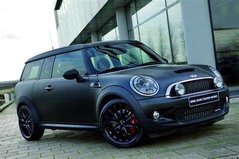 matte black mini john cooper works clubman picture  car review  top speed
