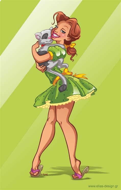 pin up cartoon by elias chatzoudis on deviantart