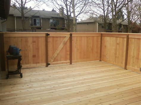 2x6 Boards Cedar Deck With Picture Frame Cedar Fence Around Built By