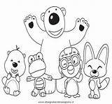 Pororo Coloring Pages Lucas Copy Printables Printable Getcolorings Color sketch template