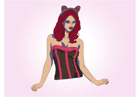 Sexy Cat Girl Download Free Vector Art Stock Graphics