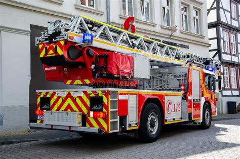 soest germany august   fire department service truck feuerwehr editorial stock photo