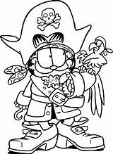 Garfield Coloring Pages Printable Halloween Pirate Kids Colouring Print Sheets Cartoon Cartoons Color Bird Getdrawings Getcolorings Become Results Popular sketch template