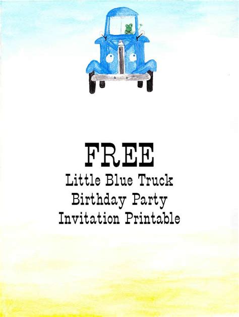 blue truck printables printable templates