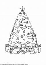 Christmas Coloring Pages Tree Color Occasions Holidays Special Santa Kb Drawings sketch template