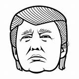Trump Coloring Donald Funny Clipart Pages Vector Face Printable Clip Color Hair Related Clipartmag Clipground Clipartlook Getcolorings Print sketch template