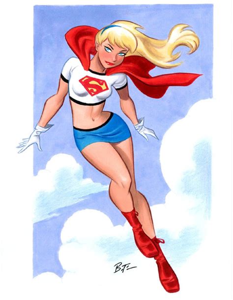 bruce timm pin up and cartoon girls art vintage and
